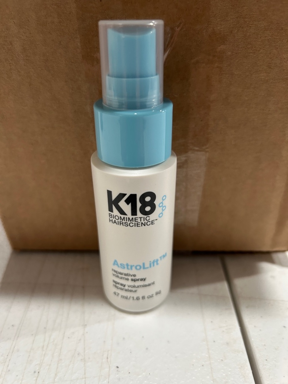 K18 AstroLift™ Reparative Volume Spray — Light Blue
